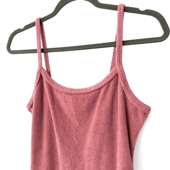 Abercrombie & Fitch Sz SP Dusty Rose Terry Cloth Mini Dress - Picture 2 of 8